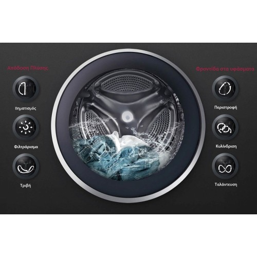 ΠΛΥΝΤΗΡΙΟ ΡΟΥΧΩΝ ΕΛΕΥΘΕΡΟ 60CM LG F2WV3S7N3E (7KG / D / NFC & AI / SLIM 48CM )